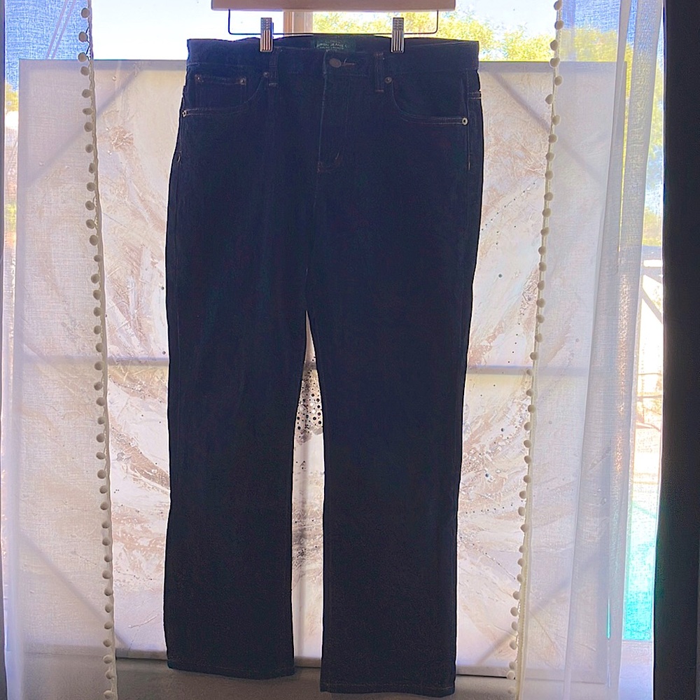Petite Ralph Lauren dark straight leg jeans.